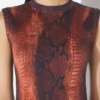 Das Baumwoll-Kleid mit Python-Print Das Baumwoll-Kleid mit Python-Print