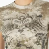 Das beige Madaillon-Hemd Das beige Madaillon-Hemd