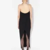 Das Korsetts-Kleid aus zwei Materialien Das Korsetts-Kleid aus zwei Materialien