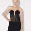 Das Korsetts-Kleid aus zwei Materialien Das Korsetts-Kleid aus zwei Materialien