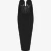Das Korsetts-Kleid aus zwei Materialien Das Korsetts-Kleid aus zwei Materialien