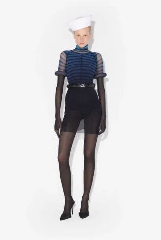 Das kurze 3D-Streifen-Kleid