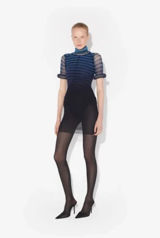 Das kurze 3D-Streifen-Kleid