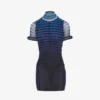 Das kurze 3D-Streifen-Kleid Das kurze 3D-Streifen-Kleid
