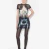 Das kurze schwarze Squeletor-Kleid