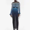 Das lange 3D-Streifen-Kleid Das lange 3D-Streifen-Kleid