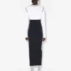 Das lange Color-Block-Kleid Das lange Color-Block-Kleid
