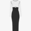 Das lange Color-Block-Kleid Das lange Color-Block-Kleid