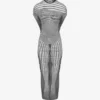 Das lange, drapierte, figurbetonte Body Morph-Kleid Das lange, drapierte, figurbetonte Body Morph-Kleid