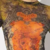 Das lange khakifarbene Madaillon-Kleid Das lange khakifarbene Madaillon-Kleid