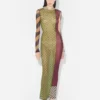 Das lange Patchwork-Kleid Das lange Patchwork-Kleid