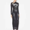 Das lange silberne „Body Dust“-Kleid Das lange silberne „Body Dust“-Kleid