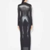 Das lange silberne „Body Dust“-Kleid Das lange silberne „Body Dust“-Kleid