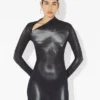 Das lange silberne „Body Dust“-Kleid Das lange silberne „Body Dust“-Kleid