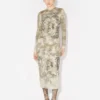 Das Madaillon-Baumwoll-Kleid Das Madaillon-Baumwoll-Kleid