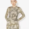 Das Madaillon-Baumwoll-Kleid Das Madaillon-Baumwoll-Kleid