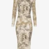 Das Madaillon-Baumwoll-Kleid Das Madaillon-Baumwoll-Kleid