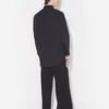 Das schwarze Oversize-Hemd „Water“