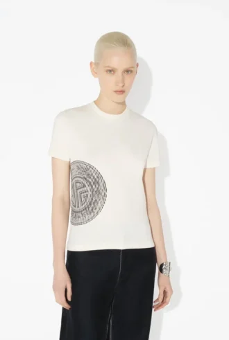 Das weiße Baby-Tee mit Laurel-Aufdruck