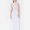Das weiße konische Kleid Das weiße konische Kleid