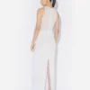 Das weiße konische Kleid Das weiße konische Kleid