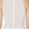 Das weiße konische Kleid Das weiße konische Kleid