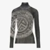 Der graue Pullover mit Lorbeer-Stempel Der graue Pullover mit Lorbeer-Stempel
