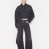 Die Black Denim Strap Jeans