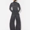 Die Black Denim Strap Jeans