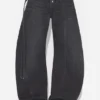 Die Black Denim Strap Jeans