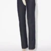 Die kontrastreiche Denim-Jeans mit Schnürung Die kontrastreiche Denim-Jeans mit Schnürung