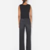 Die schwarze Jeans mit Reißverschluss Die schwarze Jeans mit Reißverschluss