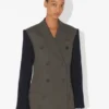 Die Zweimaterial-Jacke Die Zweimaterial-Jacke