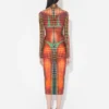 Neuauflage – das braune Midi-Kleid mit Punkten Neuauflage – das braune Midi-Kleid mit Punkten