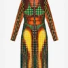 Neuauflage – das braune Midi-Kleid mit Punkten Neuauflage – das braune Midi-Kleid mit Punkten