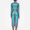 Neuauflage – das Kleid mit blauem Punktmuster Neuauflage – das Kleid mit blauem Punktmuster