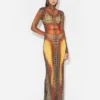 Neuauflage – das lange Kleid „Brown Dots“ Neuauflage – das lange Kleid „Brown Dots“