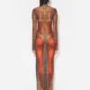 Neuauflage – das lange Kleid „Brown Dots“ Neuauflage – das lange Kleid „Brown Dots“