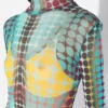 Neuauflage – das lange Kleid mit blauen Punkten Neuauflage – das lange Kleid mit blauen Punkten