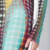 Neuauflage – das lange Kleid mit blauen Punkten Neuauflage – das lange Kleid mit blauen Punkten